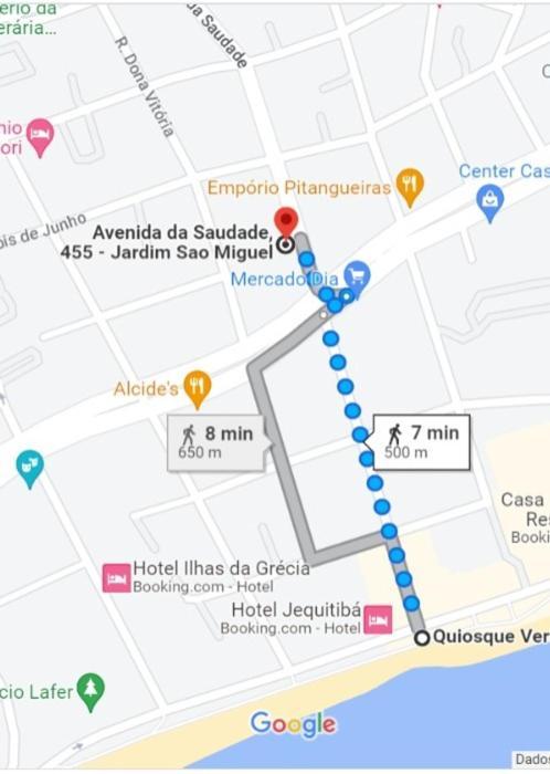 Apartamento No Guaruja - 500M Da Praia Da Enseada Ngoại thất bức ảnh